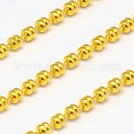 Electroplate Brass Ball Chains CHC-L019-65G-1