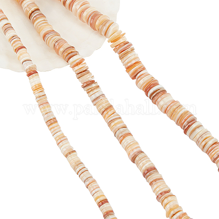 Nbeads environ 543 pièce de perles de coquillage heishi SHEL-NB0001-48-1