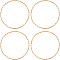 Beebeecraft 1 Box 20Pcs Linking Rings Charms 18K Gold Plated Brass 30mm Circle Frames Connectors Charms for Jewelry Making Necklace Bracelet DIY Crafts