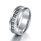 Stainless Steel Rings, Netkeyboard, Stainless Steel Color, US Size 10(19.8mm), 8mm
