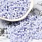 Opaque Colours Luster Glass Seed Beads, Peanut, Lilac, 6x3.5x3mm, Hole: 1mm, about 7258pcs/pound