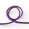 Faux Suede Cord Strands, Faux Suede Lace, Blue Violet, 3x1.5mm, about 1.09 yards(1m)/strand