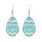 Easter Acrylic Dangle Earrings, Platinum, Egg, 55x28mm