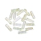 Picasso Transparent Glass Bugle Beads, Pale Green, 13x4mm, Hole: 0.9~1mm, about 1125pcs/pound