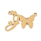 304 Stainless Steel Pendants, Letter & Butterfly Charms, Letter J, 14x21x0.9mm, Hole: 1.2mm