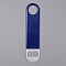 2CR12 Stainless Steel Bottle Opener, Oval, Midnight Blue, 180x40x3mm