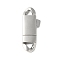 316 Surgical Stainless Steel Bayonet Clasps, Stainless Steel Color, 33x12.5x5mm, Hole: 4x4mm