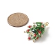 Christmas Theme Glass Seed Beads Pendants PALLOY-TA00026-2