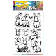 Klarsichtstempel aus PVC-Kunststoff&nbsp;DIY-WH0618-0316-8