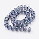 Electroplate Glass Beads Strands EGLA-J145-FR10mm-B01-2
