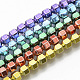 Electroplated Non-magnetic Synthetic Hematite Beads Strands G-S365-003A-1