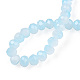 Brins de perles de verre imitation jade bicolores GLAA-T033-01A-05-4
