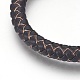 Braided Leather Cord Bracelets BJEW-F349-15P-03-3