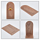 Espositore per orecchini con schienale inclinato in legno ad arco con misure EDIS-WH0029-85-3