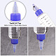 BENECREAT 10 Pack 100ml/3.4 oz Plastic Squeeze Bottles with Scale PET Transparent Blue Twist Cap Bottles Graduated Squeeze Dispensing Bottles for Ink Liquid AJEW-WH0258-692A-3