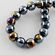 Chapelets de perles en verre électroplaqué EGLA-R040-10mm-05-2