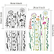 Benecreat 2 pz stencil di fiori di campo DIY-WH0172-1018-2