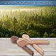 Gorgecraft 3 шт. деревянная ложка для резьбы по дереву пустая ложка из вишневого дерева из бука и ореха незаконченный деревянный набор для рукоделия для стартера AJEW-GF0001-40-6
