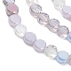 Brins de perles de verre de galvanoplastie de couleur dégradée GLAA-E042-03A-3