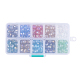 10 couleurs de perles de verre galvanisées EGLA-JP0001-02-10x7mm-2