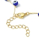 Handmade Evil Eye Lampwork  Beaded Bracelets BJEW-JB05855-03-3
