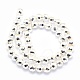Electroplate Non-magnetic Synthetic Hematite Beads Strands G-L485-03A-S-3