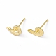 Brass Stud Earring Finding KK-A172-22G-2