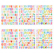 Craspire 6 Bögen 3 Arten von dekorativen Papieraufklebern DIY-CP0007-66-1