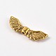 Gemischten antiken Goldton Flügel tibetischen Stil Legierung Perlen TIBEB-X0033-AG-3