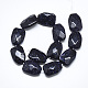 Synthetic Blue Goldstone Beads Strands G-T122-01O-2