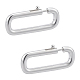 2 pz. 925 fermagli per anelli a molla in argento sterling&nbsp;STER-WR0001-08-1