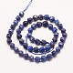 Chapelets de perles en lapis-lazuli naturel G-E359-12-8mm-3