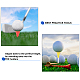 Chgcraft 12 pz tee doppie da golf in plastica bicolore AJEW-CA0001-62-5