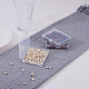 Benecreat 18 paquet rectangle en plastique transparent boîte de contenants de rangement pour perles avec couvercles rabattables pour petits objets CON-BC0004-46-7