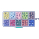 10 couleurs de perles de verre peintes DGLA-JP0001-13-3