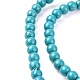 Chapelets de perles en turquoise synthétique X-TURQ-G106-6mm-02E-2