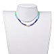 Handgemachte Polymer Clay heishi Perlen Halsketten NJEW-JN02527-4
