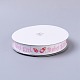 Baby Shower Ornaments Decorations Word Baby Girl Printed Polyester Grosgrain Ribbons OCOR-S023-02-2