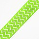 Wavy Stripe Pattern Printed Grosgrain Chevron Ribbons for Gift Packing SRIB-L001-16mm-02-2