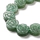 Natürlichen grünen Aventurin Perlen Stränge G-D475-01I-3