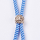 Nylon Twisted Cord Bracelet Making MAK-F018-03RG-RS-3