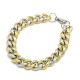 304 Stainless Steel Curb Chain/Twisted Chain Bracelets STAS-A028-B137-2