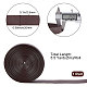 GORGECRAFT 5M Double Sided Leather Strips 20MM Wide Shoulder Bag Leather Strap Roll Coconut Brown Smooth Leather String Flat Cord for Diy Crafts Clothing Making Handles Pet Collars Traction Ropes Belt LC-WH0006-05C-01-2