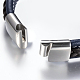 Men's Braided Leather Cord Bracelets BJEW-H559-13D-4