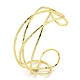 Brass Wire Wrap Cuff Bangle BJEW-Q771-01G-3