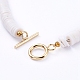 Handmade Polymer Clay Heishi Beaded Necklaces NJEW-JN02723-4