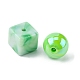 不透明＆透明アクリルビーズ  混合図形  薄緑  7.5~33x7.5~43.5x4.5~16mm  穴：1.2~4mm  約50 G /袋 MACR-YW0002-01D-2
