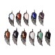 Natural & Synthetic Gemstone Alloy Big Pendants FIND-E023-01AS-1