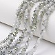 Chapelets de perles en verre électroplaqué X-EGLA-A034-J1mm-S04-1