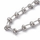 304 collar de cadena de eslabones kont de acero inoxidable para hombres y mujeres NJEW-P269-02P-2